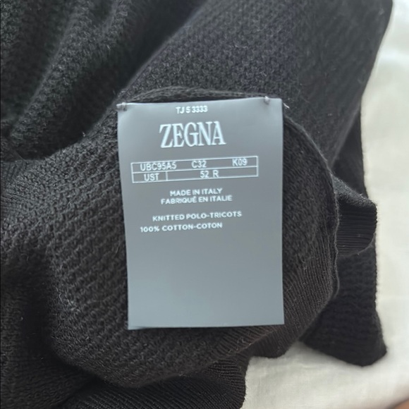 ZEGNA ✨never used✨ Black Polo Shirt for Men - size L - Picture 6 of 7